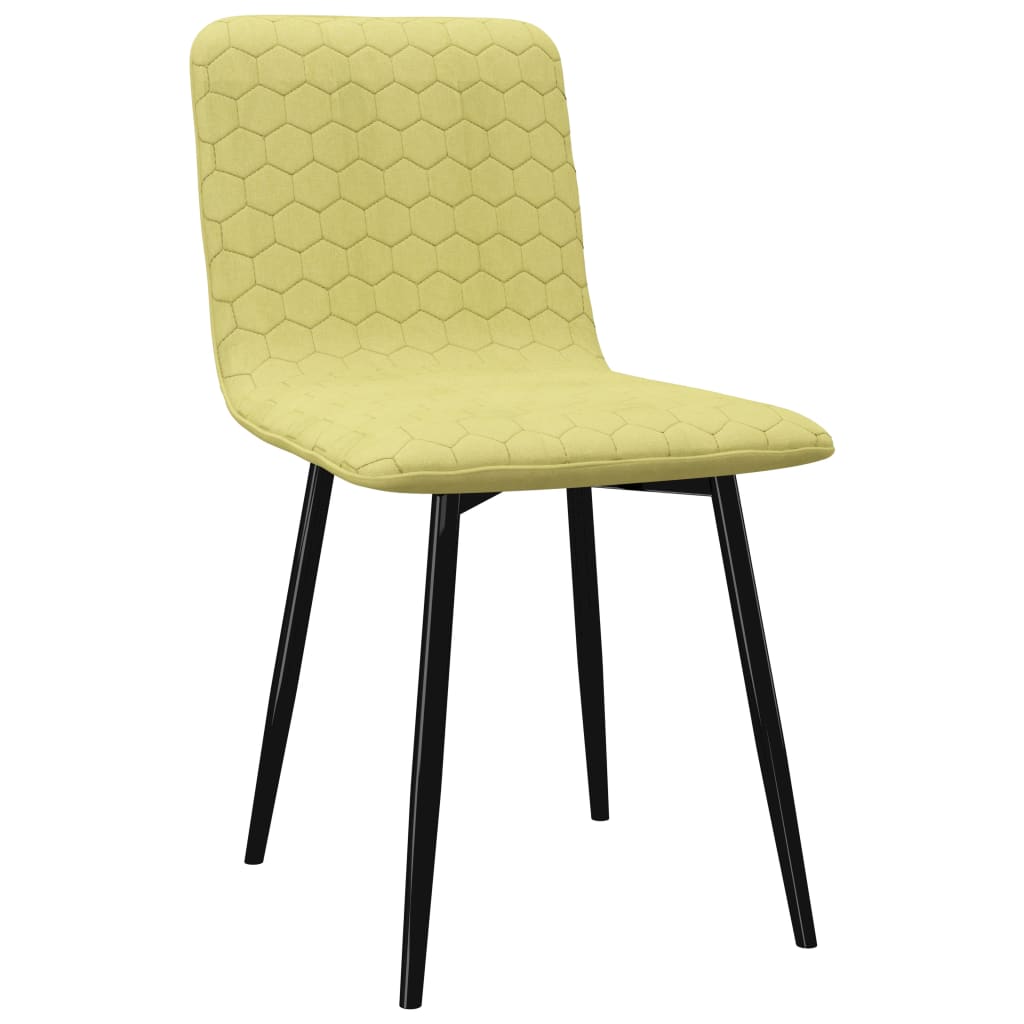 vidaXL Eetkamerstoelen 2 st stof groen