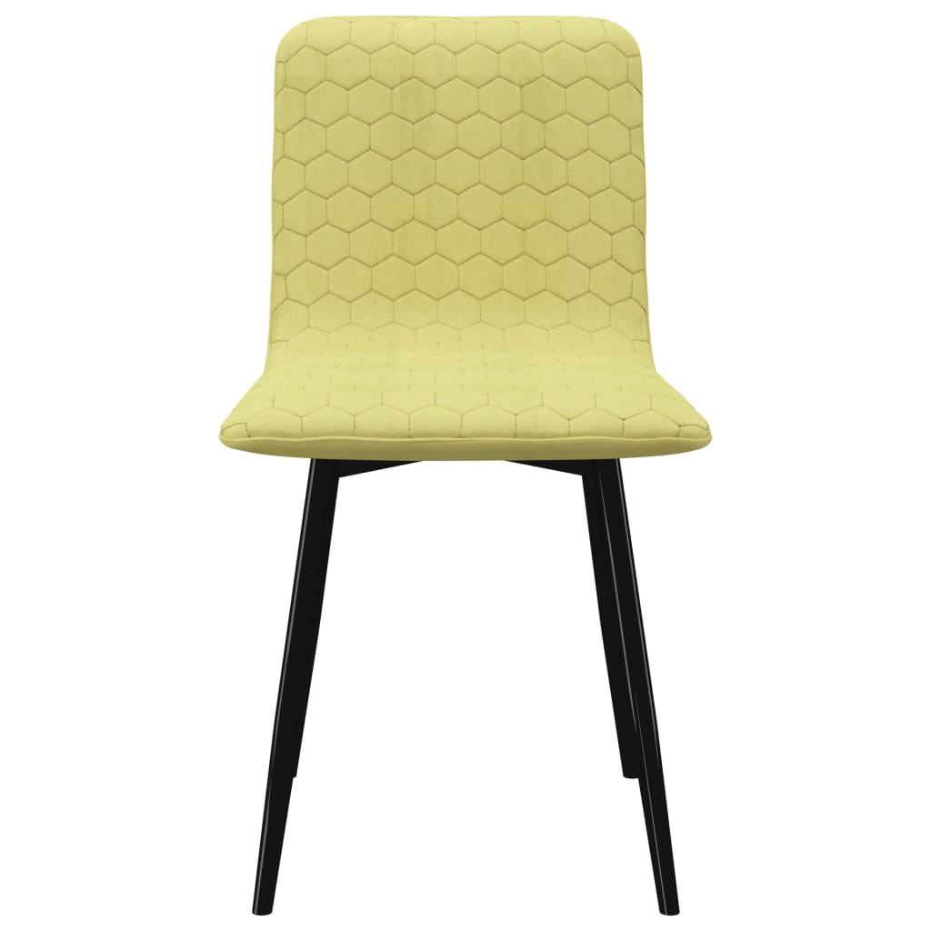 vidaXL Eetkamerstoelen 2 st stof groen