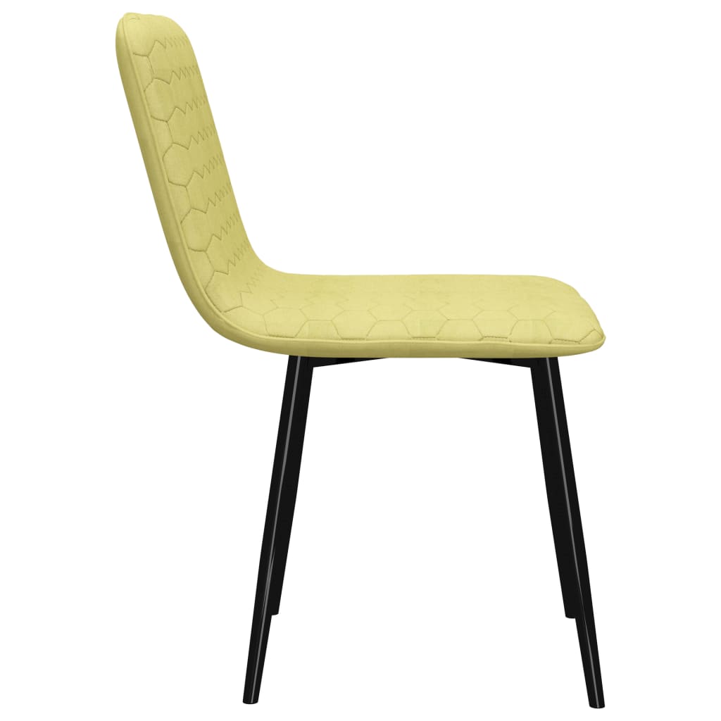 vidaXL Eetkamerstoelen 2 st stof groen