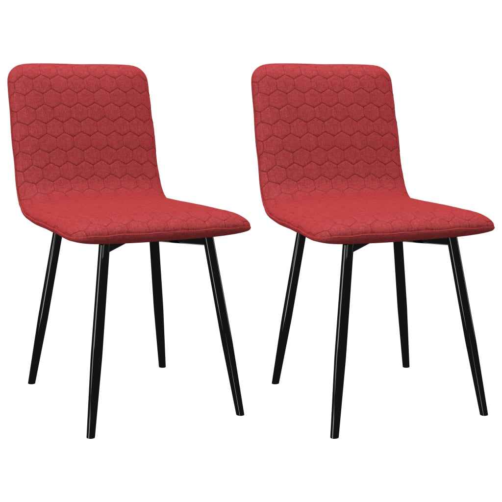 vidaXL Eetkamerstoelen 2 st stof groen