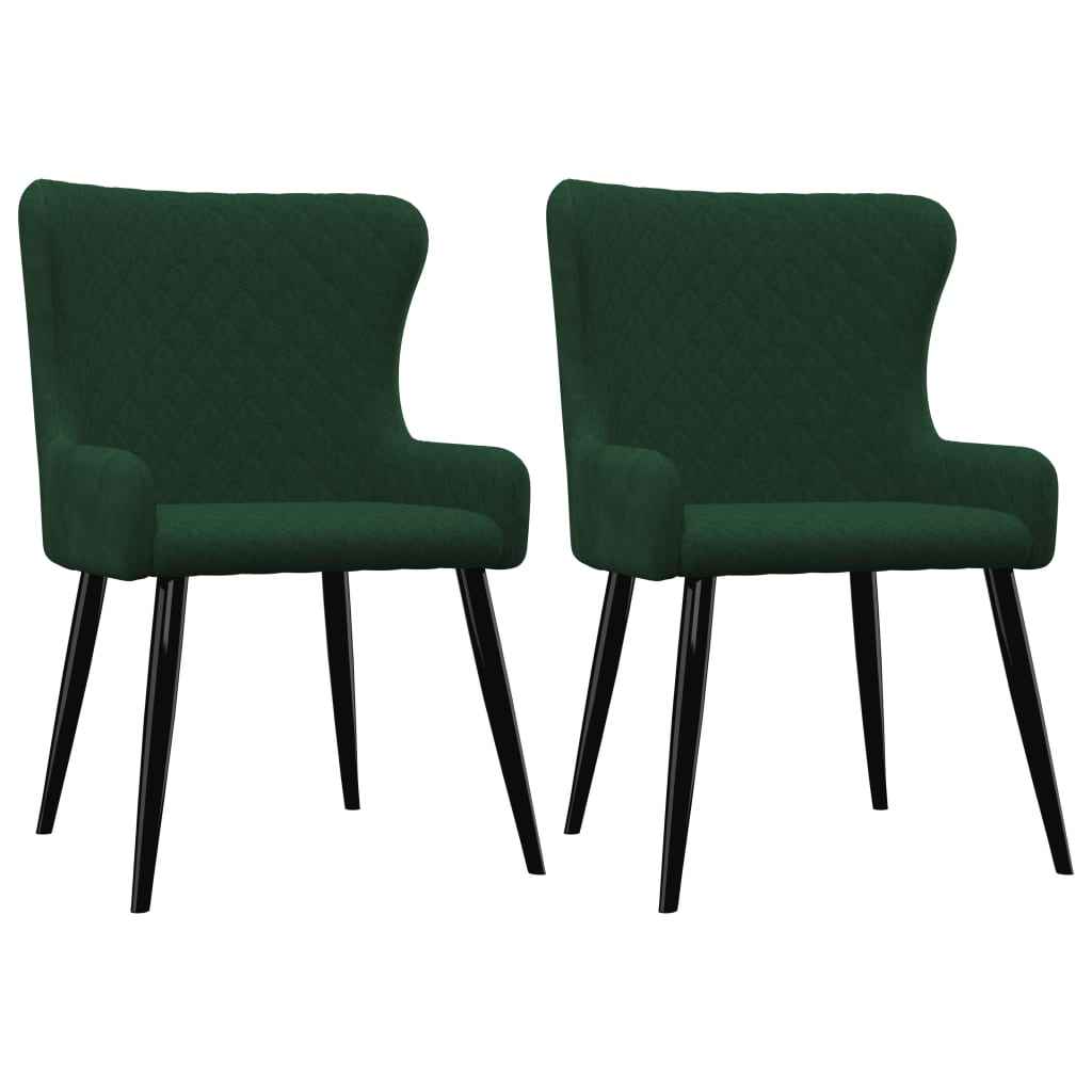 vidaXL Eetkamerstoelen 2 st fluweel blauw