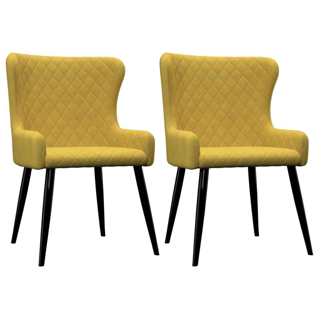 vidaXL Eetkamerstoelen 2 st fluweel blauw