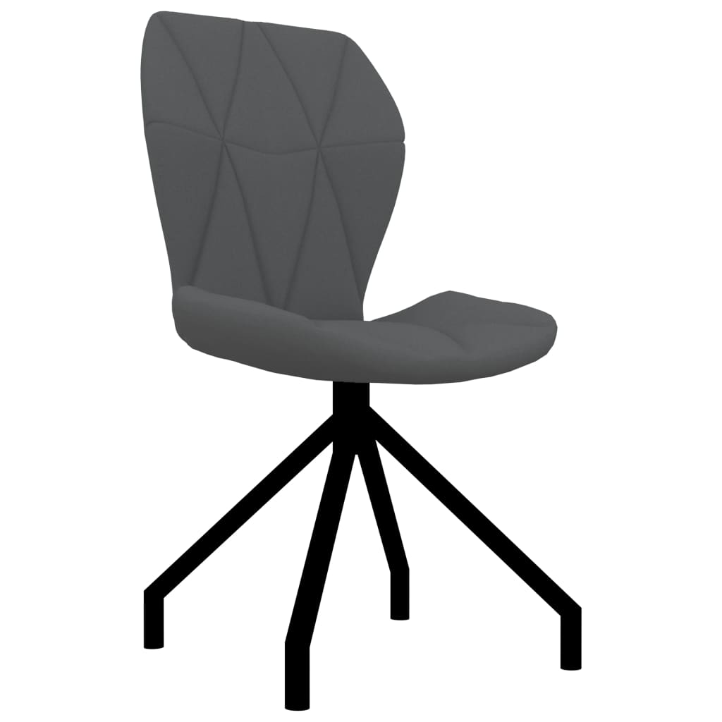 vidaXL Eetkamerstoelen 2 st kunstleer grijs