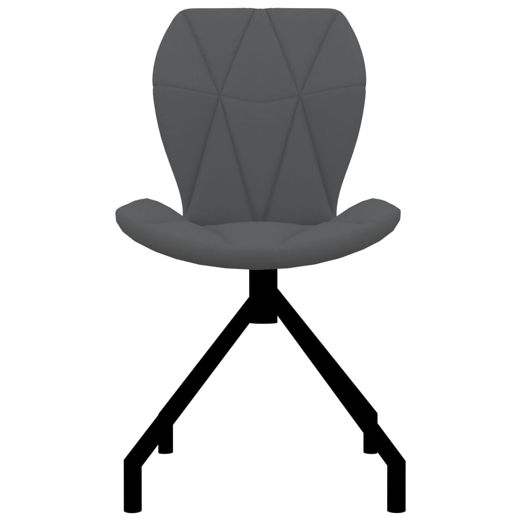 vidaXL Eetkamerstoelen 2 st kunstleer grijs
