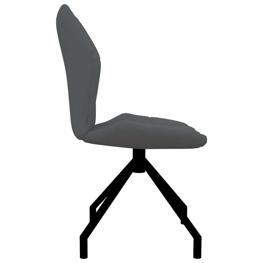 vidaXL Eetkamerstoelen 2 st kunstleer grijs