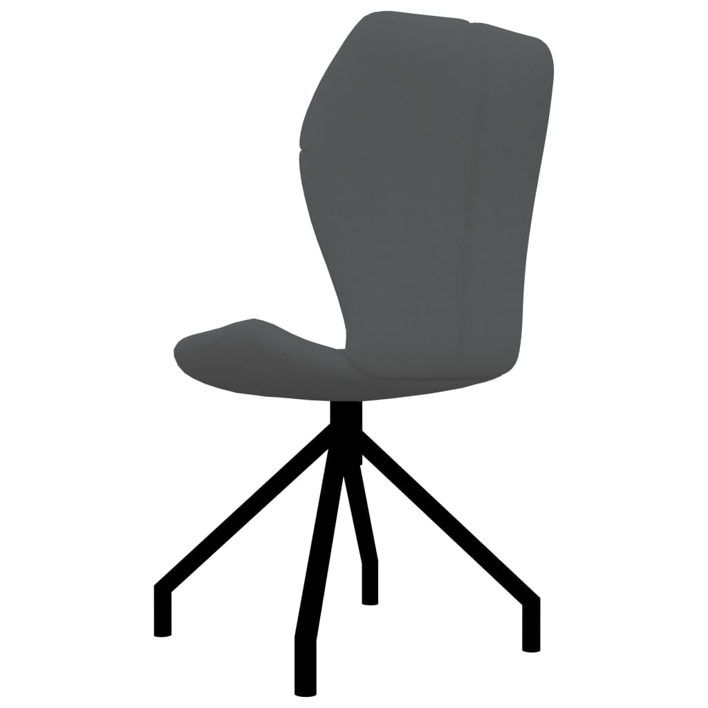 vidaXL Eetkamerstoelen 2 st kunstleer grijs