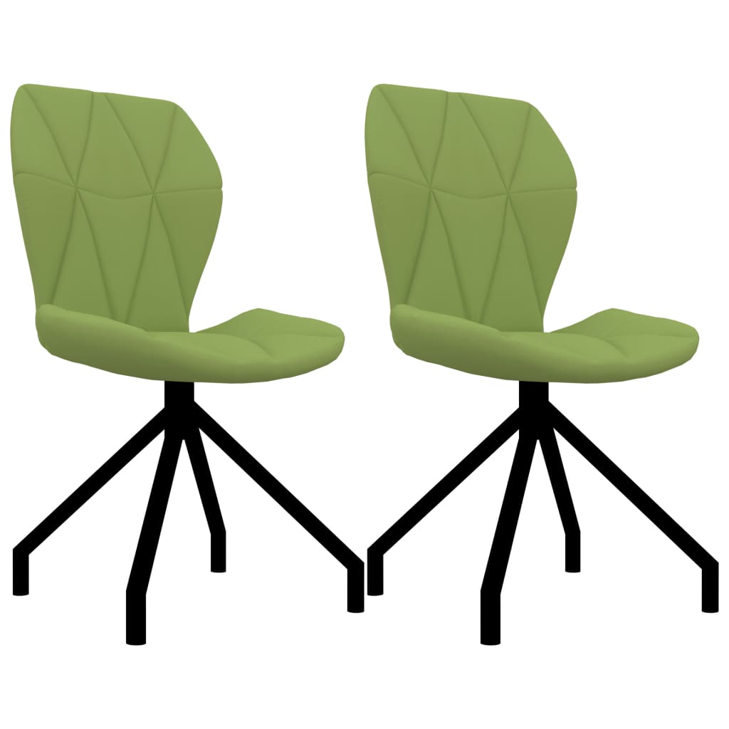 vidaXL Eetkamerstoelen 2 st kunstleer grijs