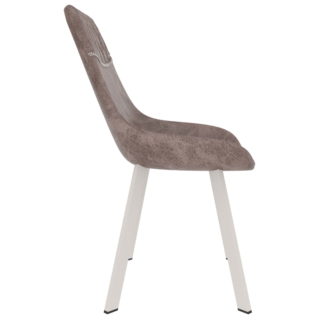 vidaXL Eetkamerstoelen 2 st kunstleer bruin