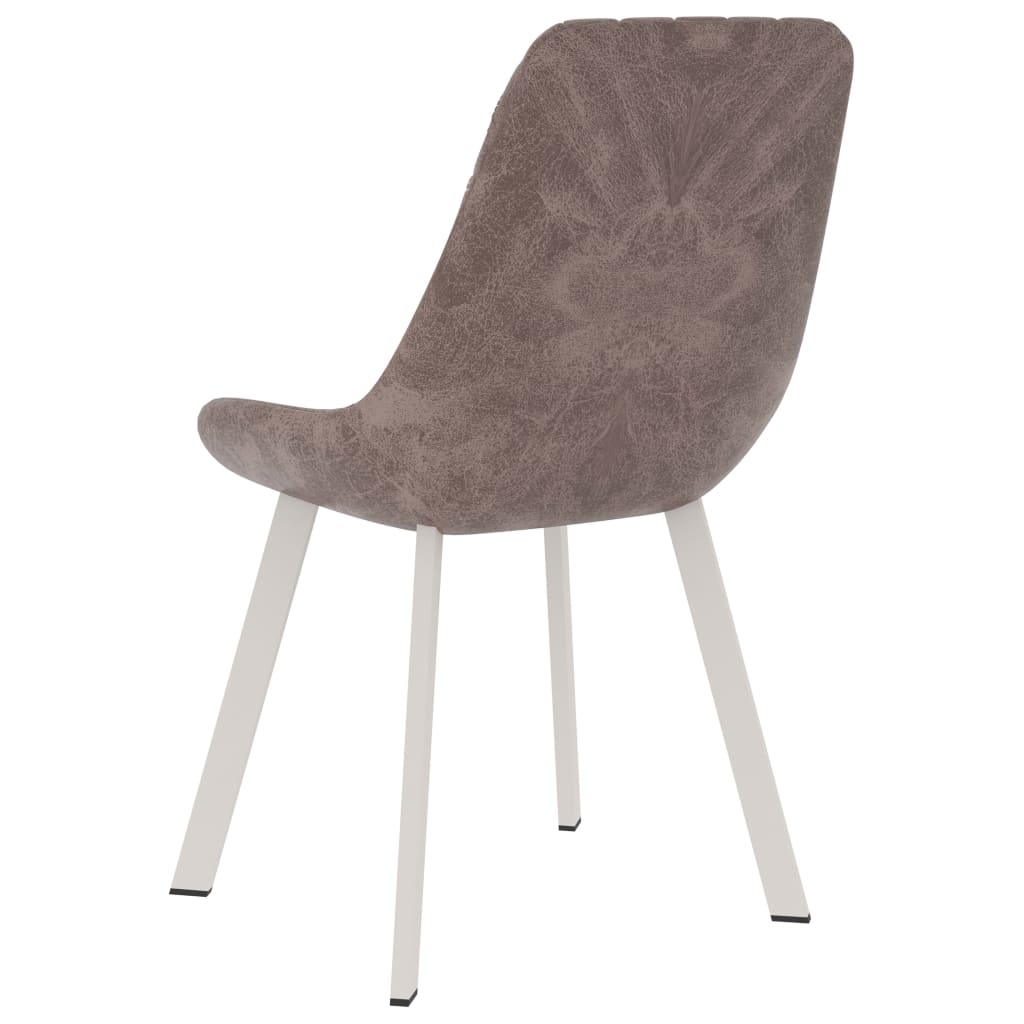 vidaXL Eetkamerstoelen 2 st kunstleer bruin