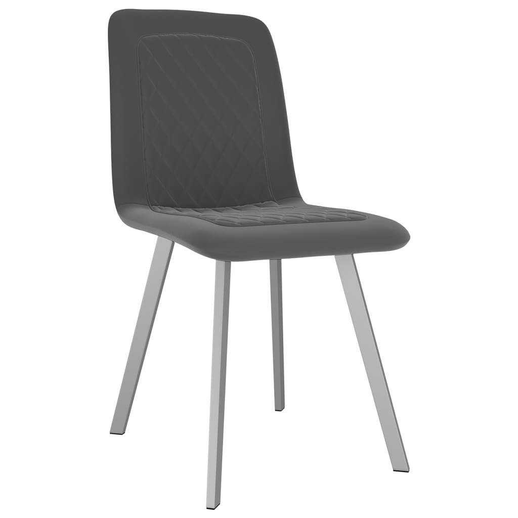 vidaXL Eetkamerstoelen 2 st fluweel blauw