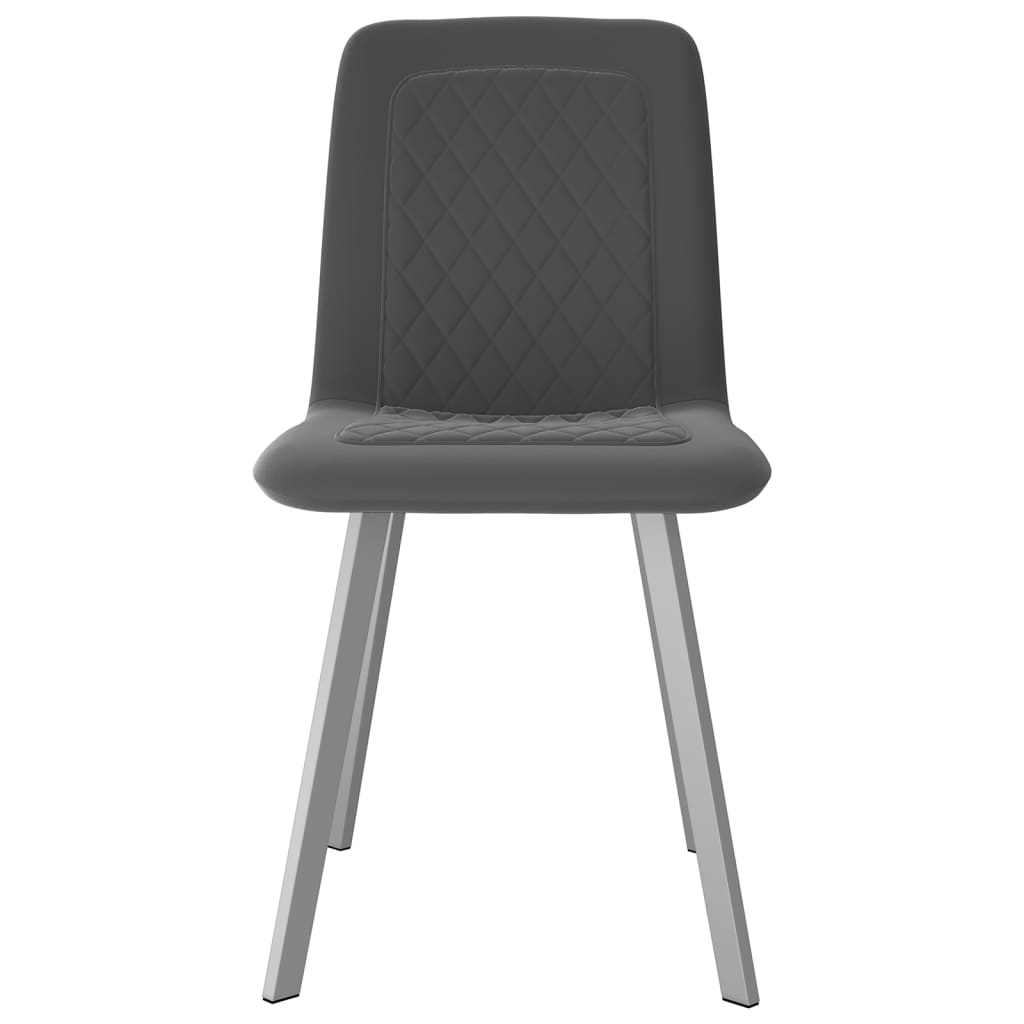 vidaXL Eetkamerstoelen 2 st fluweel blauw