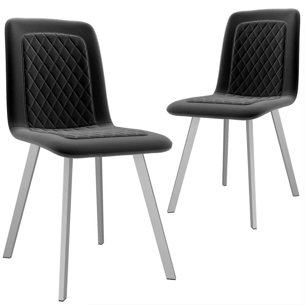vidaXL Eetkamerstoelen 2 st fluweel blauw