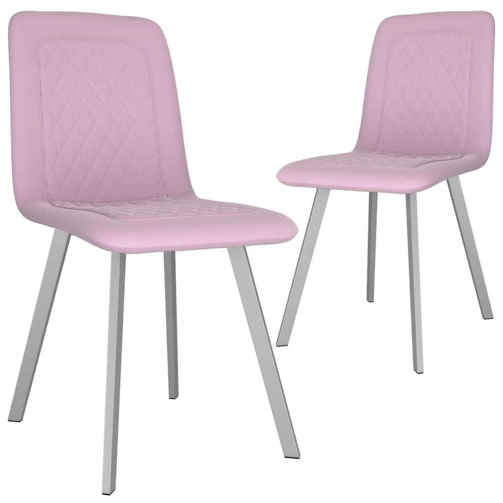 vidaXL Eetkamerstoelen 2 st fluweel blauw