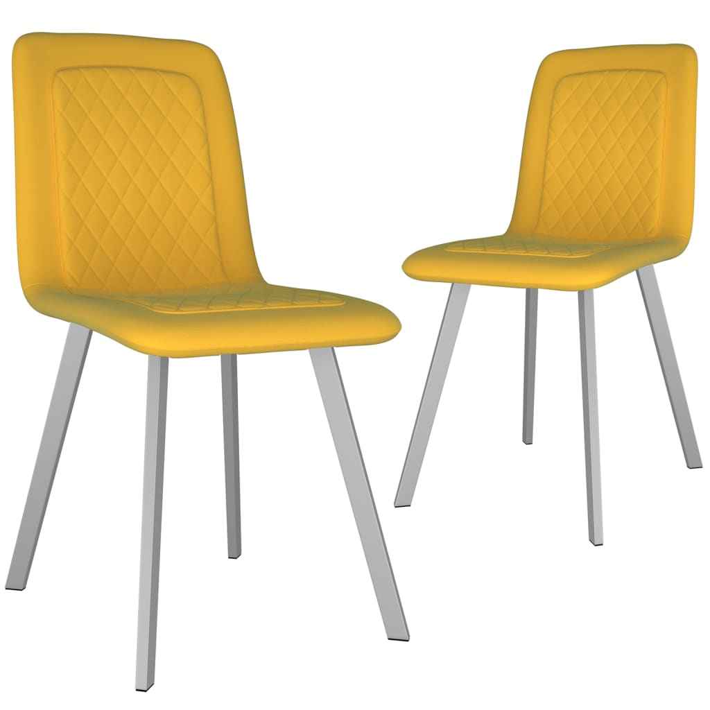 vidaXL Eetkamerstoelen 2 st fluweel blauw