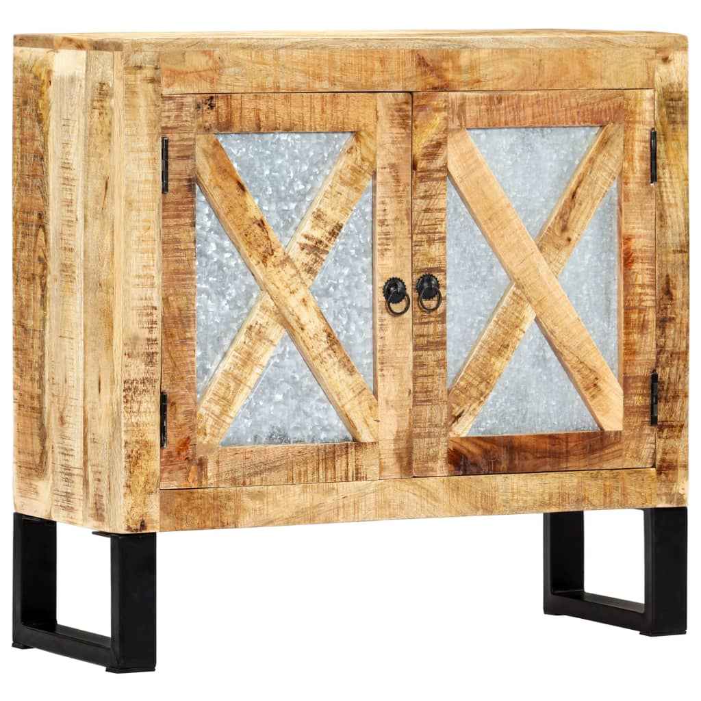 vidaXL Dressoir 110x30x74 cm ruw mangohout
