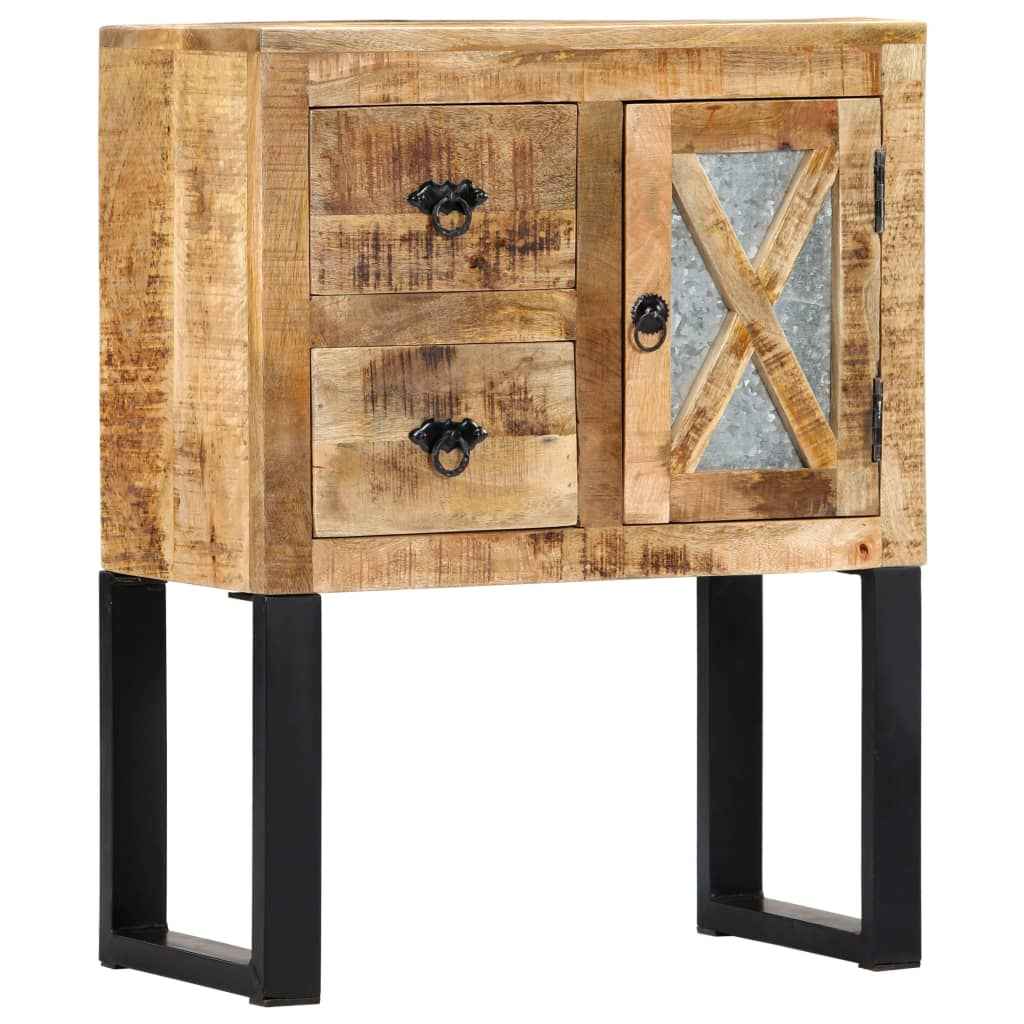 vidaXL Dressoir 110x30x74 cm ruw mangohout