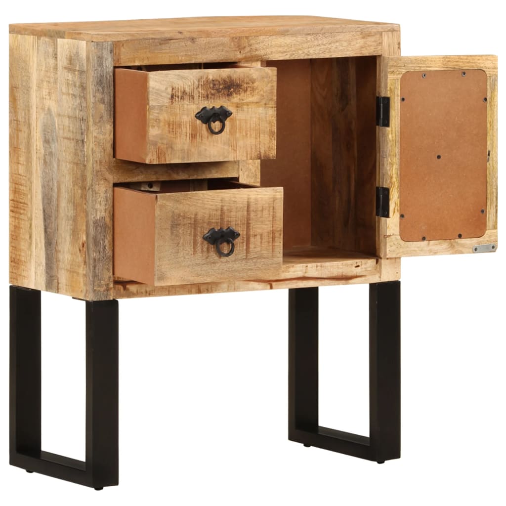 vidaXL Dressoir 110x30x74 cm ruw mangohout