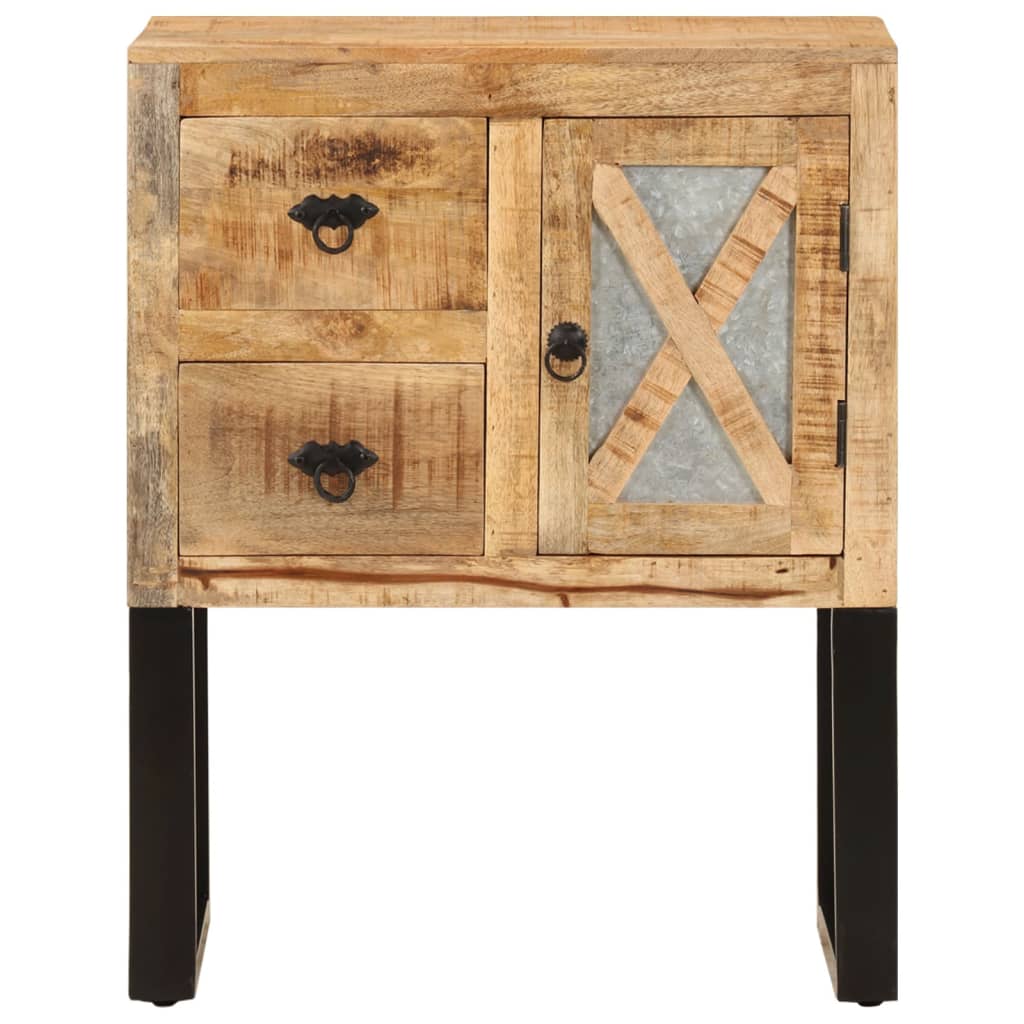 vidaXL Dressoir 110x30x74 cm ruw mangohout
