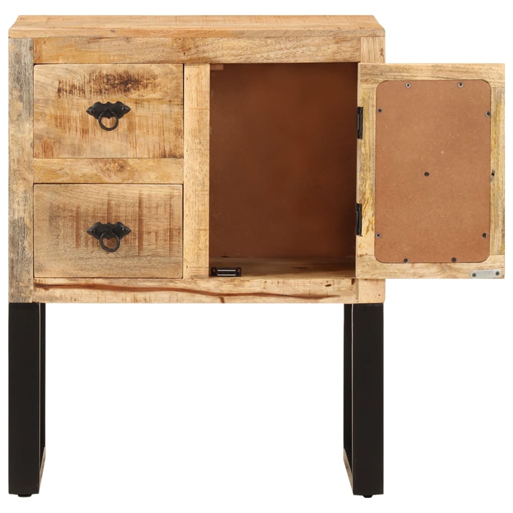 vidaXL Dressoir 110x30x74 cm ruw mangohout