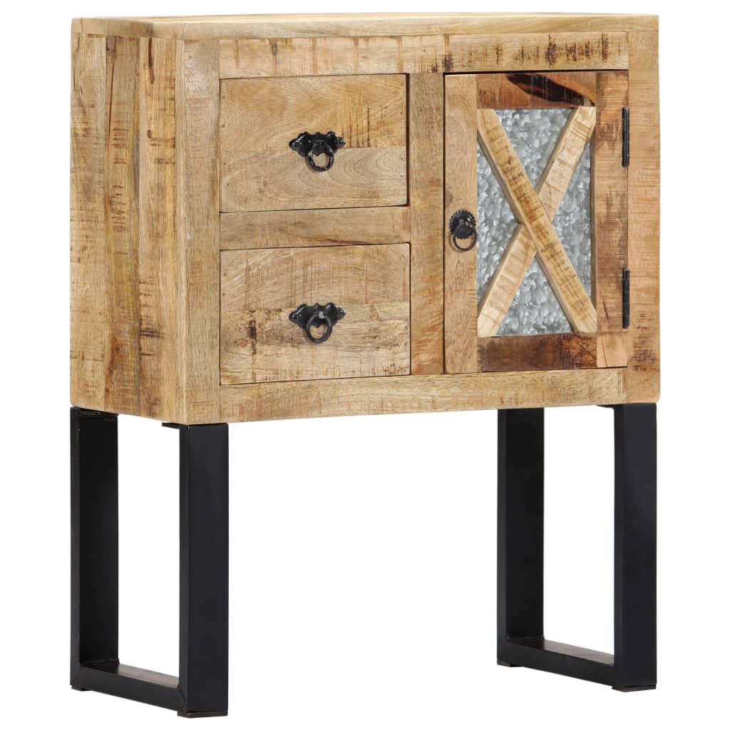 vidaXL Dressoir 110x30x74 cm ruw mangohout