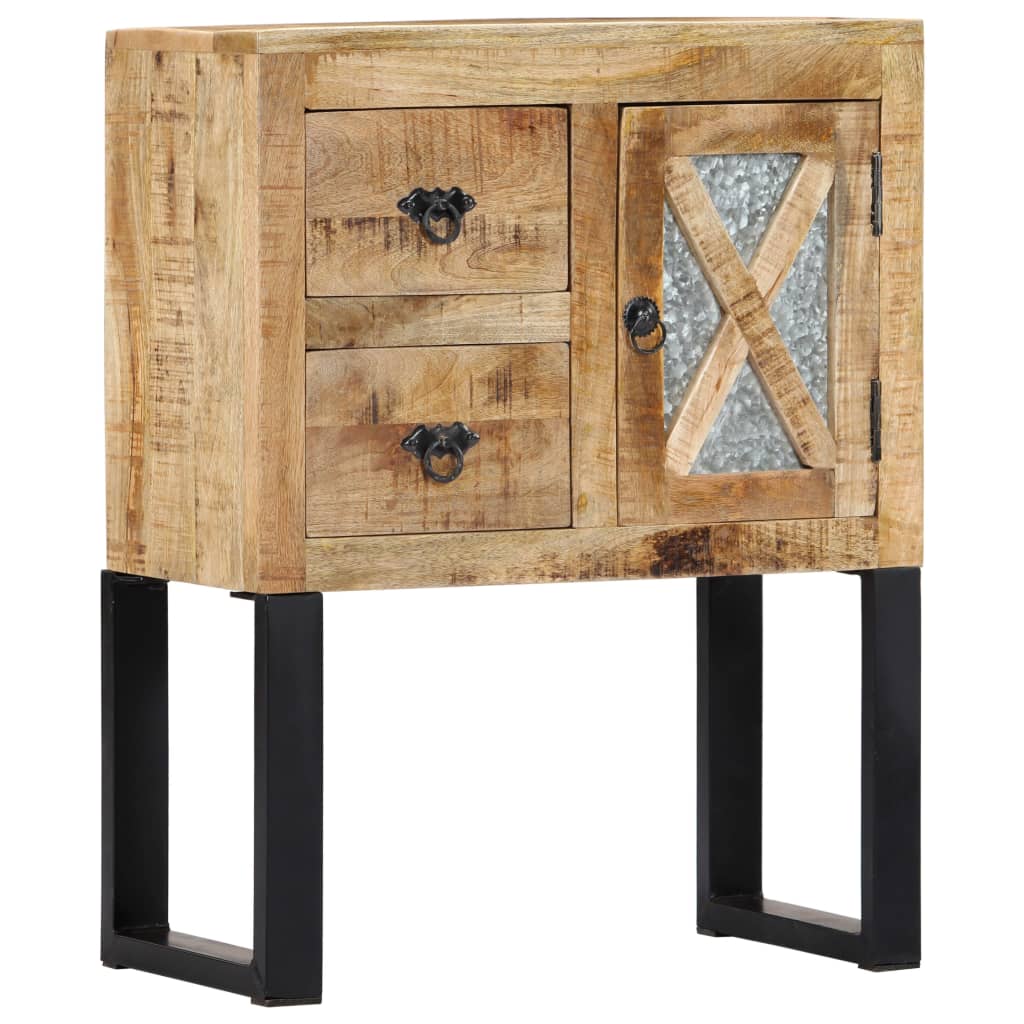 vidaXL Dressoir 110x30x74 cm ruw mangohout