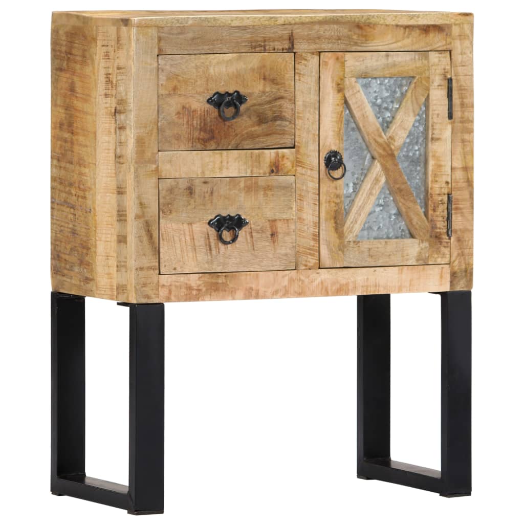 vidaXL Dressoir 110x30x74 cm ruw mangohout