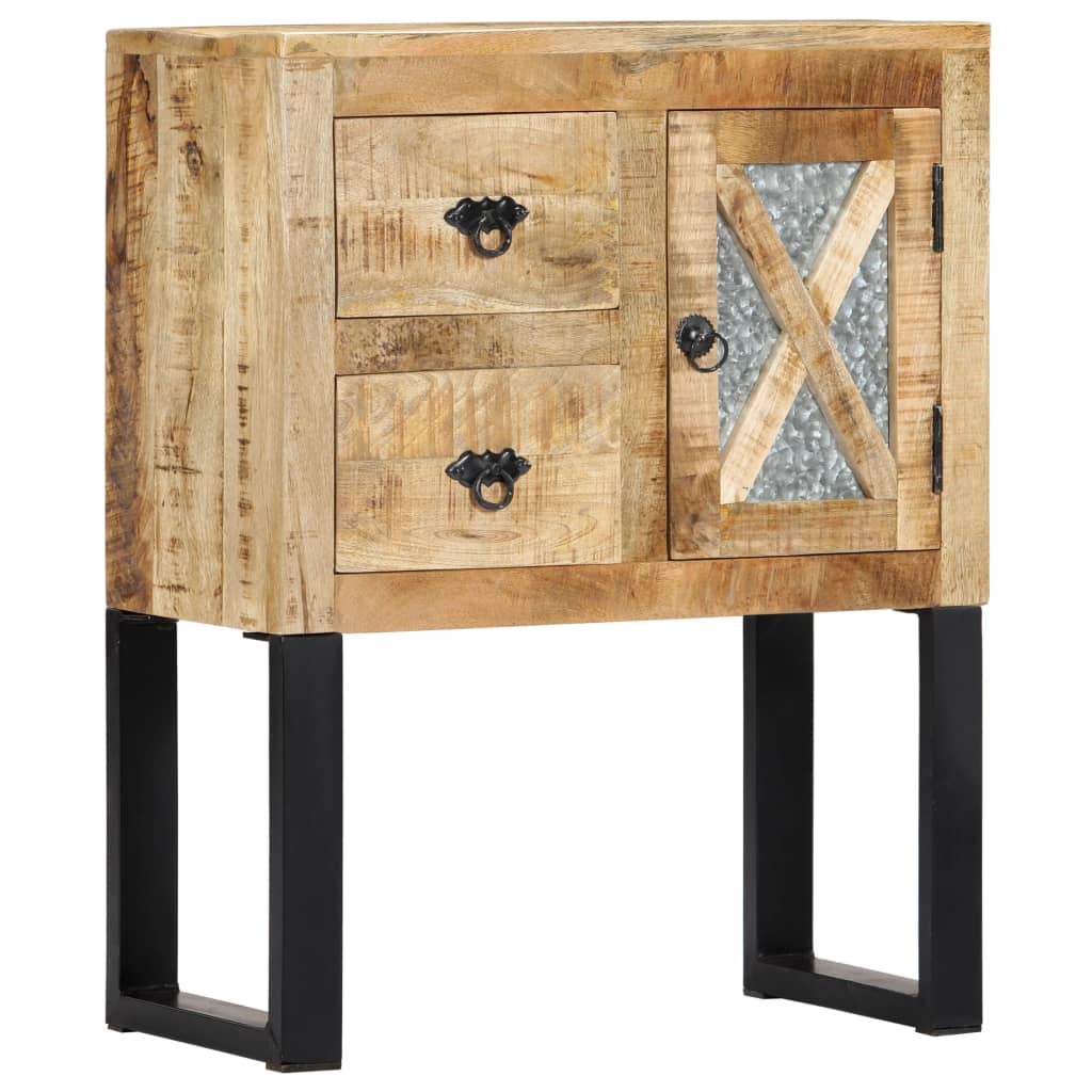 vidaXL Dressoir 110x30x74 cm ruw mangohout