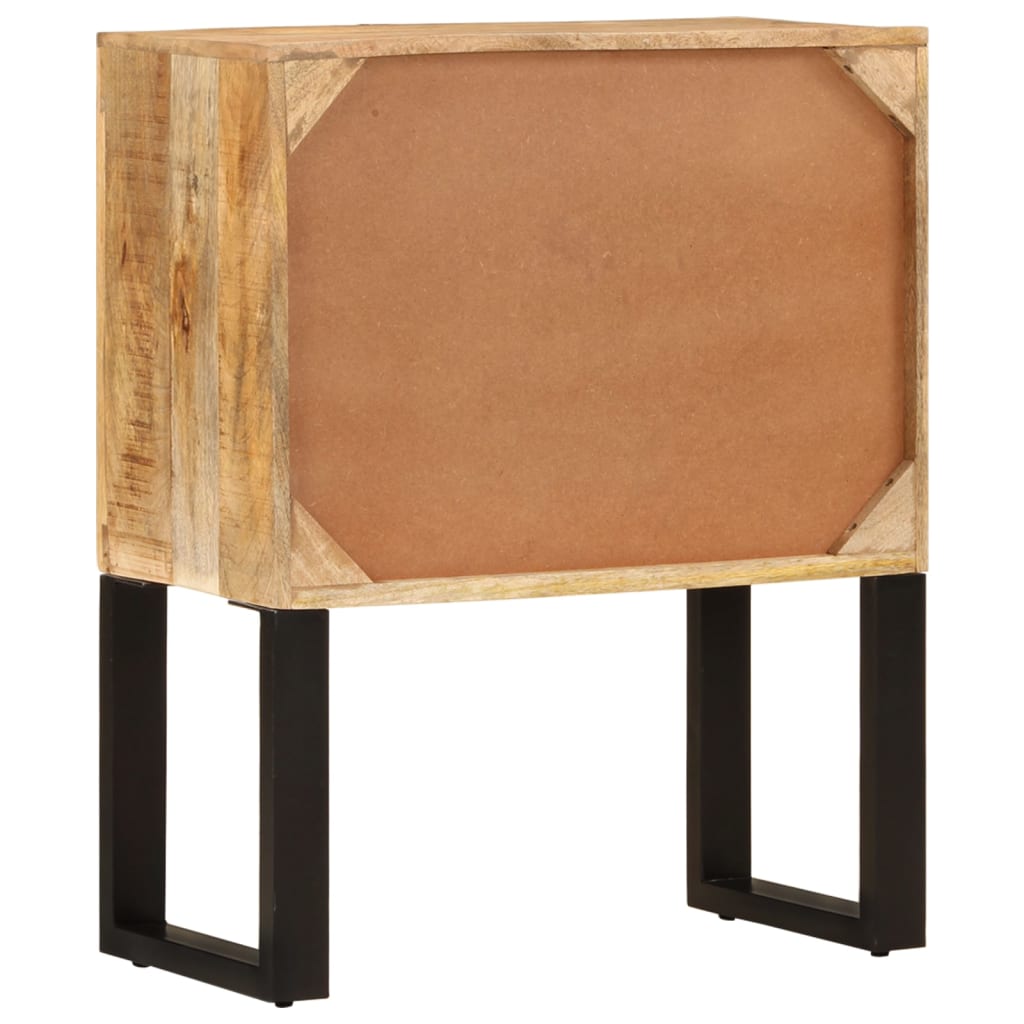 vidaXL Dressoir 110x30x74 cm ruw mangohout