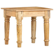 vidaXL Bijzettafel 43x43x40 cm massief mangohout