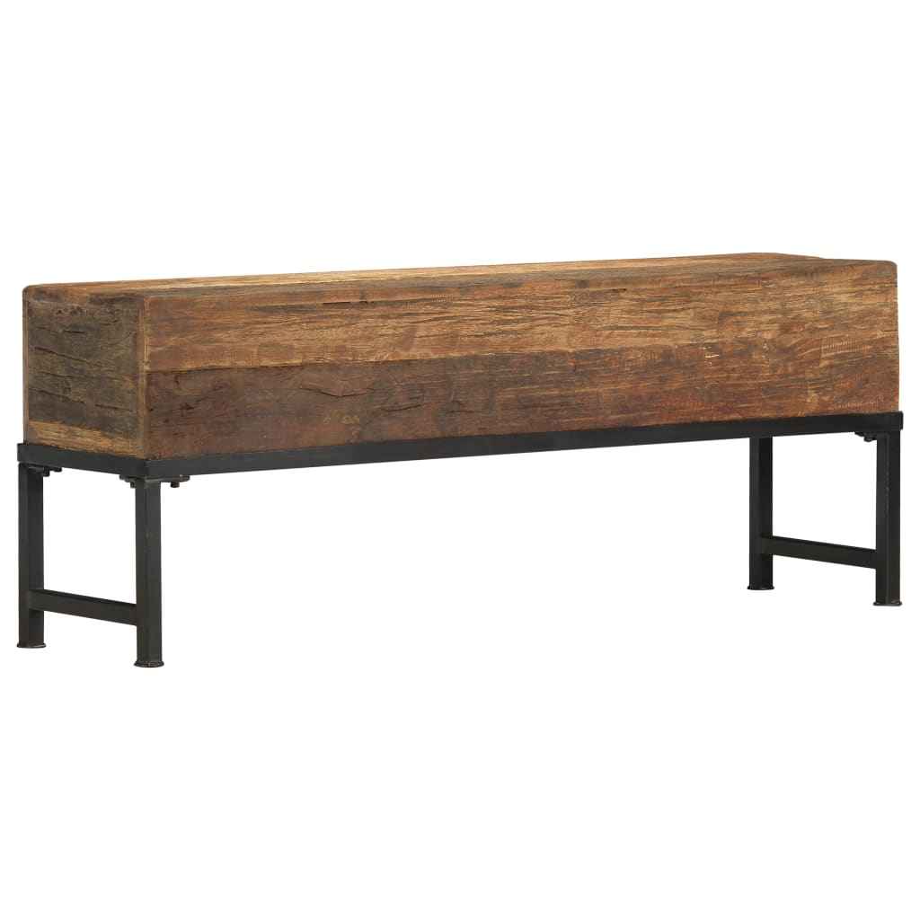 vidaXL Bankje 120 cm massief gerecycled hout