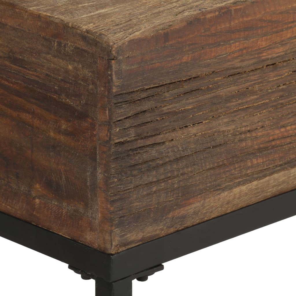 vidaXL Bankje 120 cm massief gerecycled hout