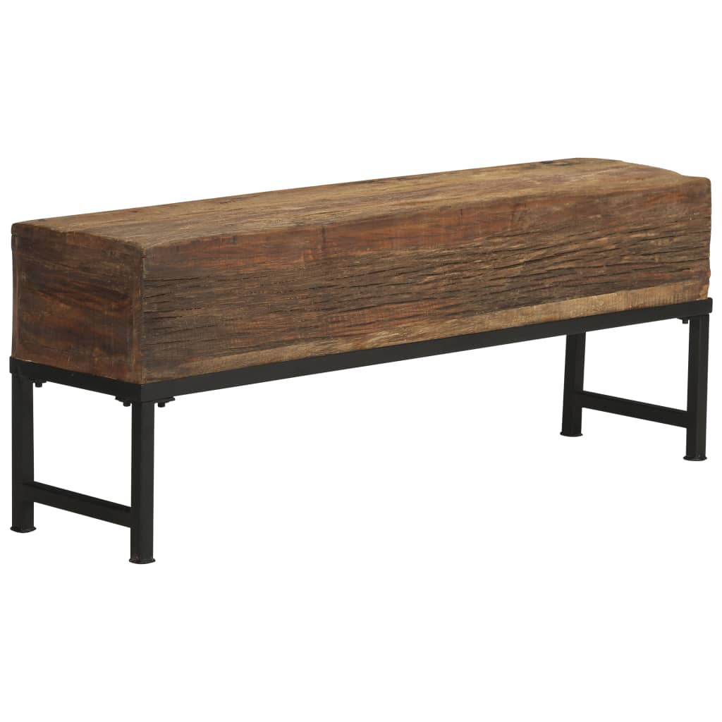 vidaXL Bankje 120 cm massief gerecycled hout