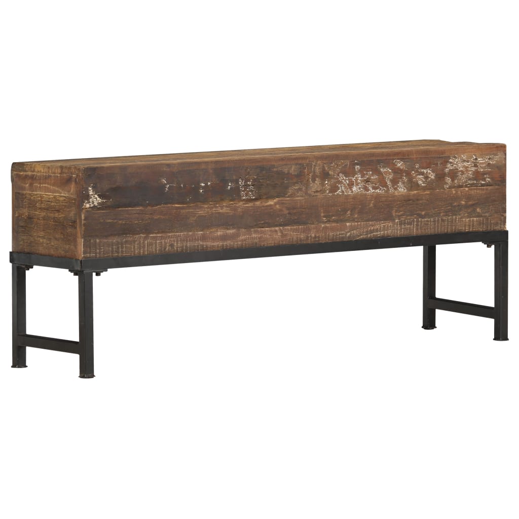 vidaXL Bankje 120 cm massief gerecycled hout