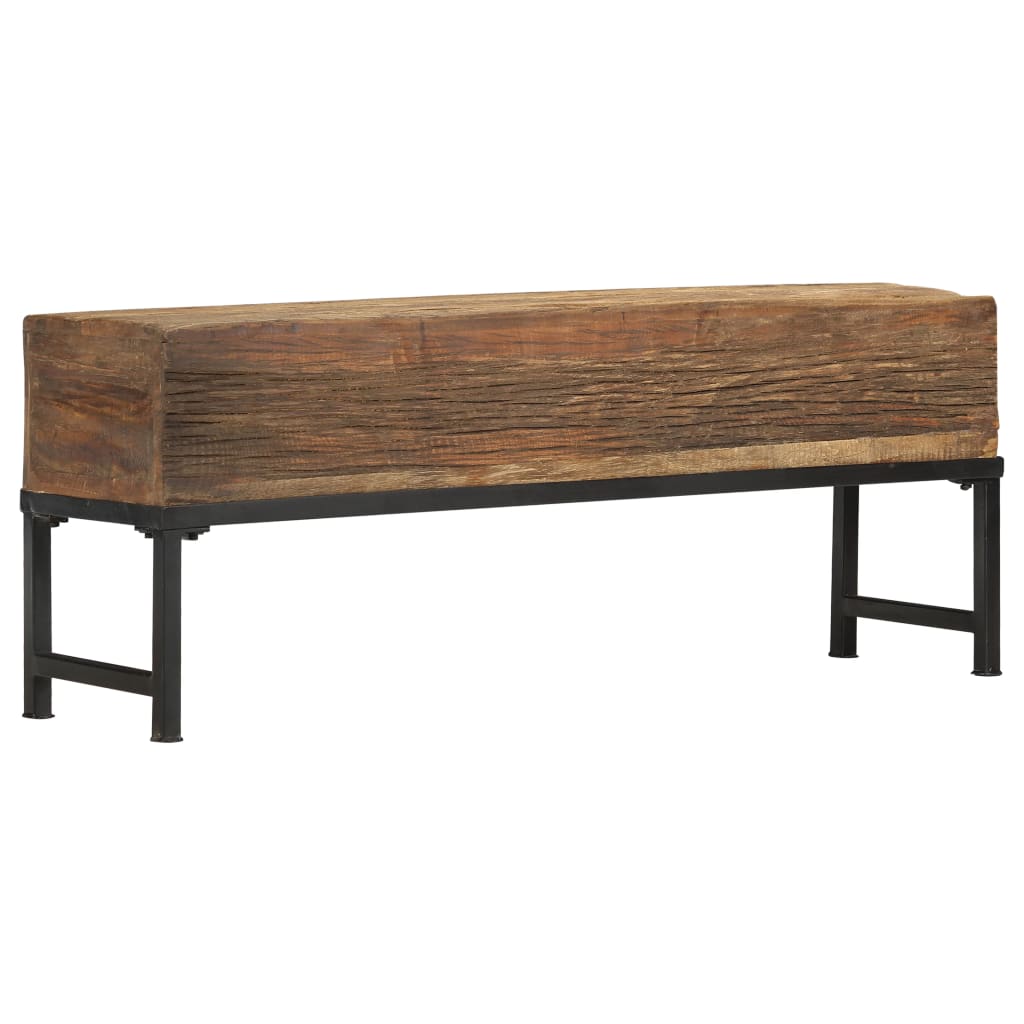 vidaXL Bankje 120 cm massief gerecycled hout