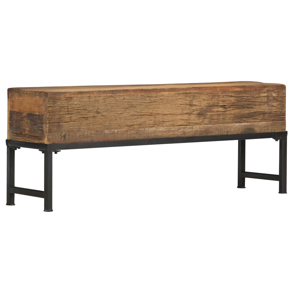 vidaXL Bankje 120 cm massief gerecycled hout