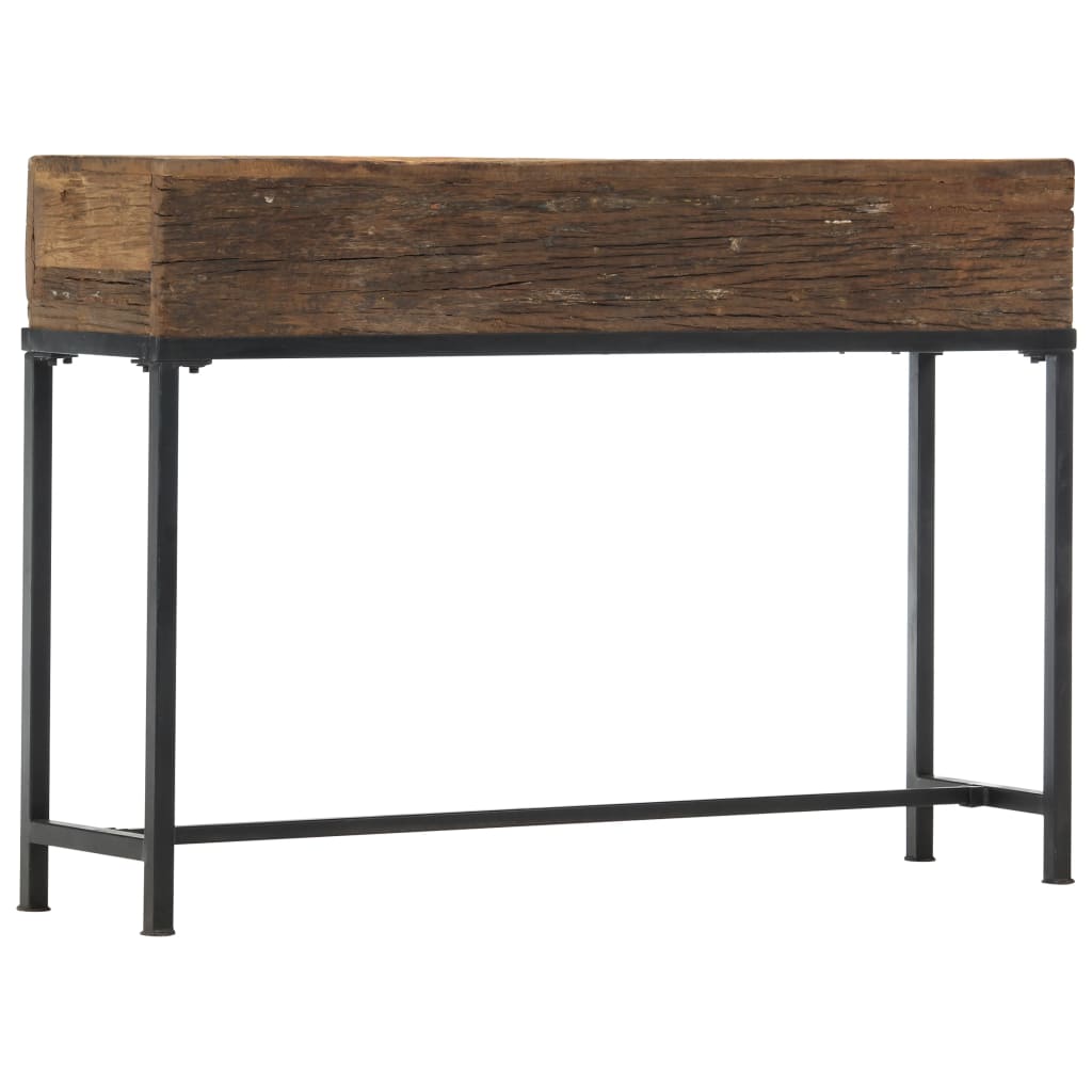 vidaXL Wandtafel 120x30x80 cm massief gerecycled hout