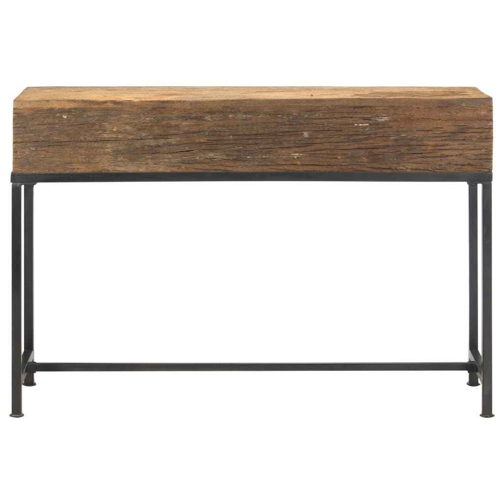 vidaXL Wandtafel 120x30x80 cm massief gerecycled hout