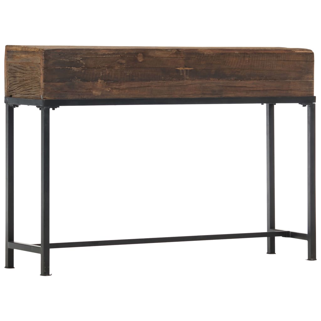 vidaXL Wandtafel 120x30x80 cm massief gerecycled hout