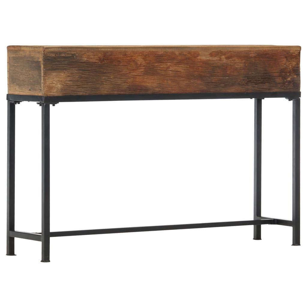 vidaXL Wandtafel 120x30x80 cm massief gerecycled hout