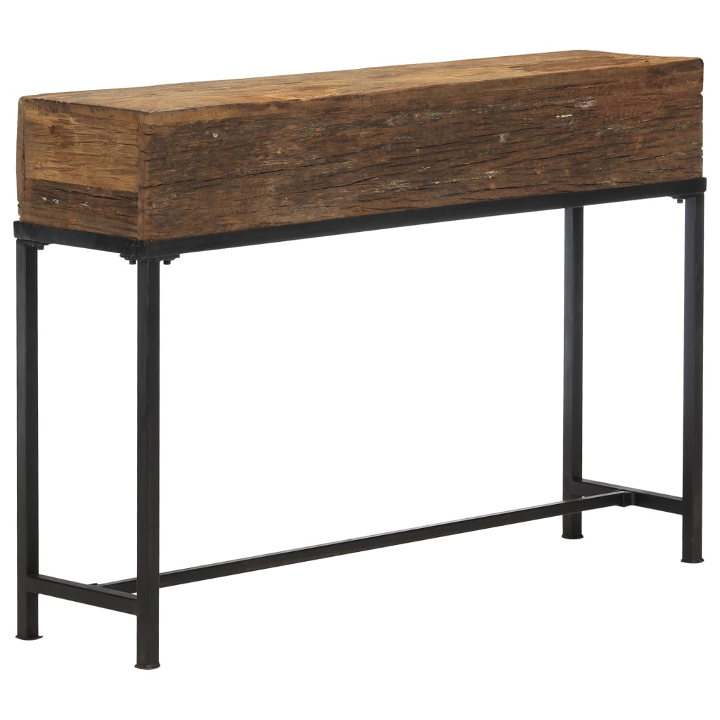 vidaXL Wandtafel 120x30x80 cm massief gerecycled hout