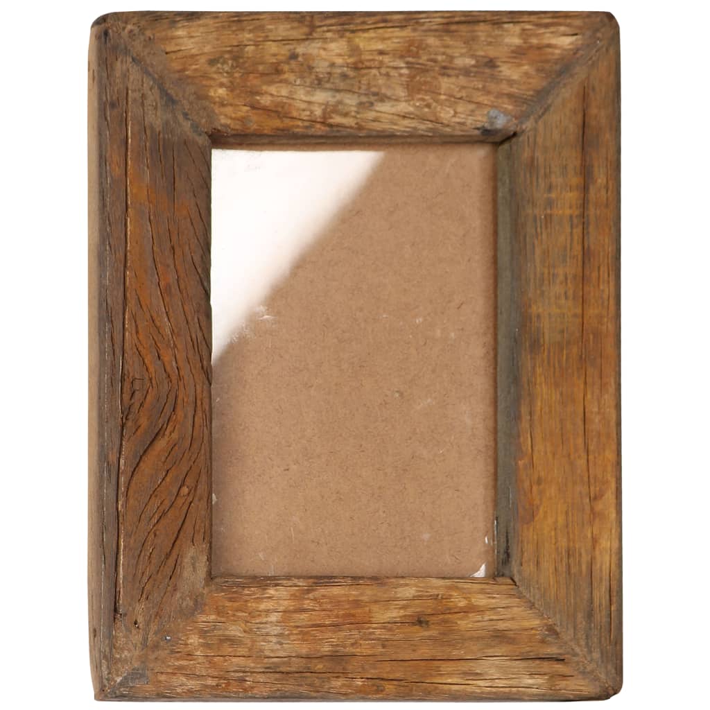 vidaXL Fotolijsten 2 st 23x28 cm massief gerecycled hout en glas