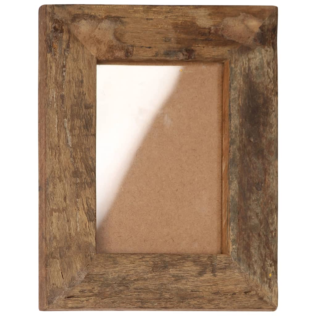 vidaXL Fotolijsten 2 st 23x28 cm massief gerecycled hout en glas