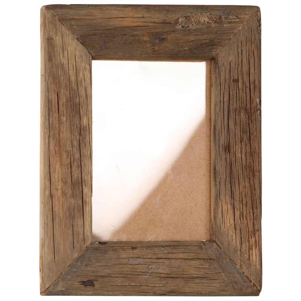 vidaXL Fotolijsten 2 st 23x28 cm massief gerecycled hout en glas