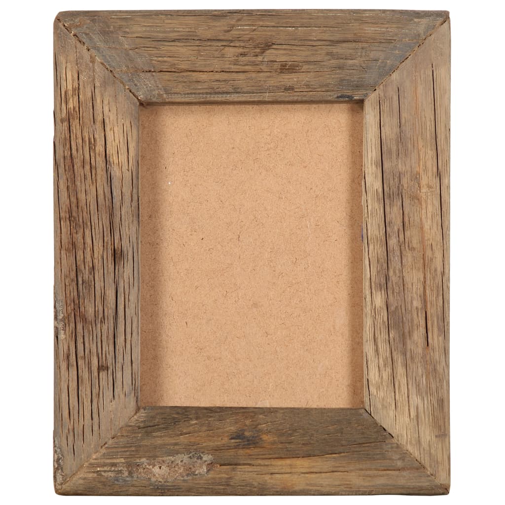 vidaXL Fotolijsten 2 st 23x28 cm massief gerecycled hout en glas