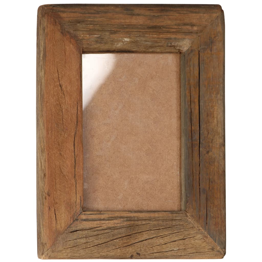 vidaXL Fotolijsten 2 st 23x28 cm massief gerecycled hout en glas