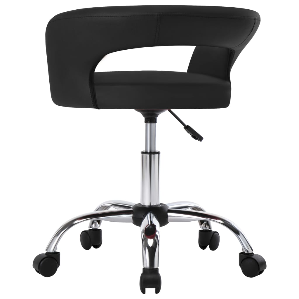 vidaXL Eetkamerstoelen 2 st kunstleer zwart