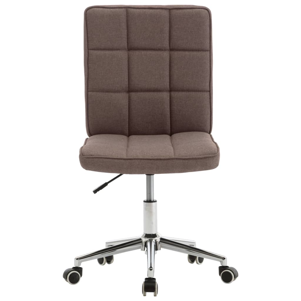 vidaXL Eetkamerstoel stof taupe