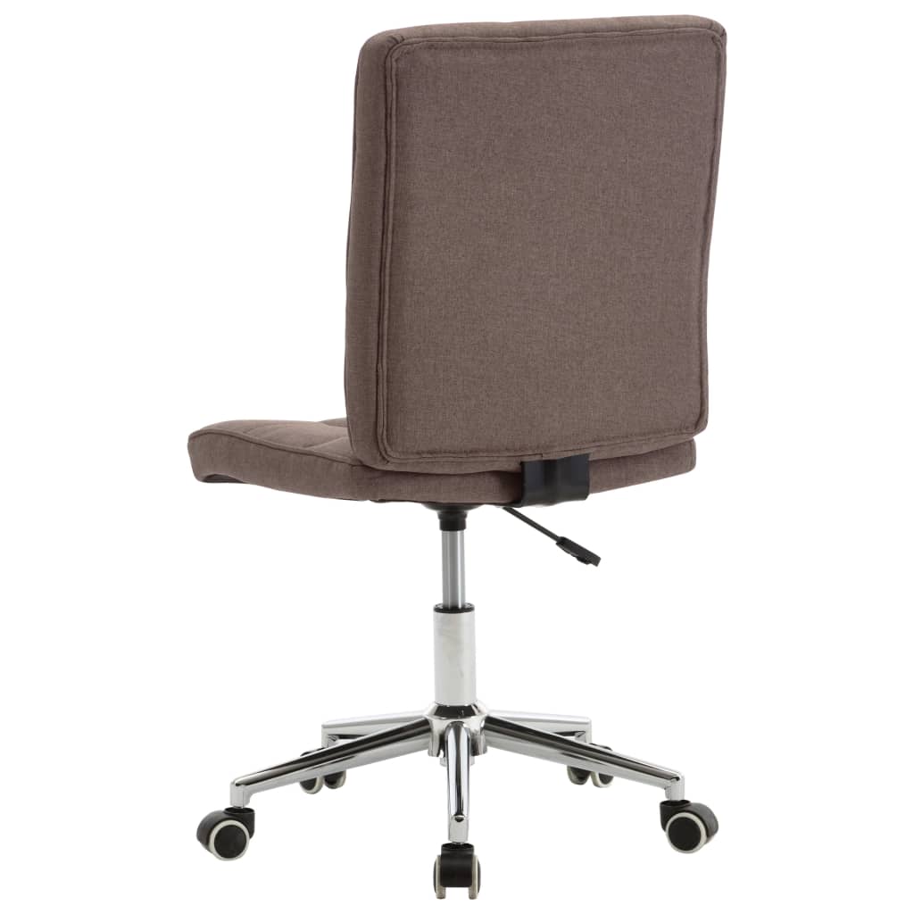 vidaXL Eetkamerstoel stof taupe