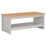 vidaXL Salontafel 105x47x42 cm grijs