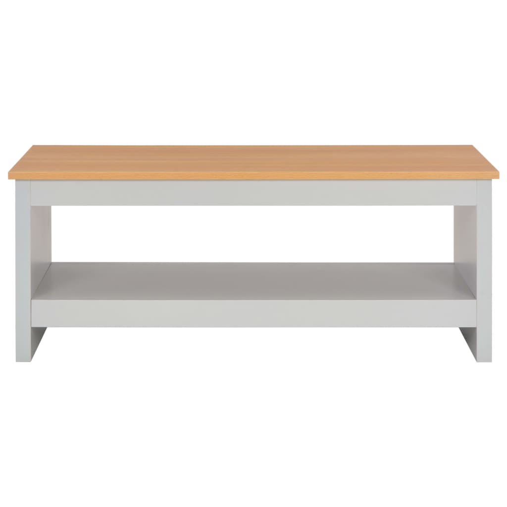 vidaXL Salontafel 105x47x42 cm grijs